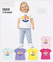 Футболка Baby Boom 26019 pink - делук