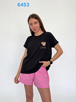 Футболка Fsn 6453 black - делук