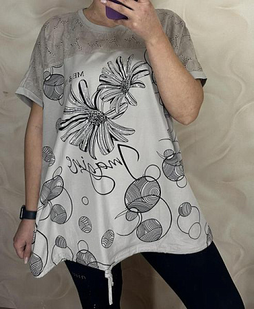 Футболка Levisha 26011 grey - делук