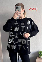 Свитер Fsn 2590 black - делук