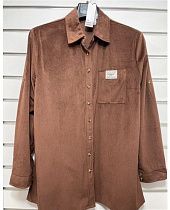 Рубашка Base A8001C brown - делук