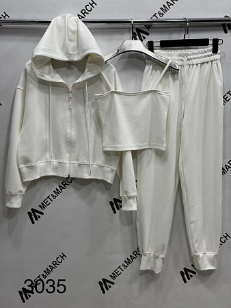 Костюм Спорт Met&March 3035 white - делук