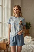 Пижама Trikotag T317 l.blue - делук