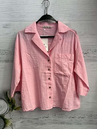 Рубашка New Season 8557 pink - делук