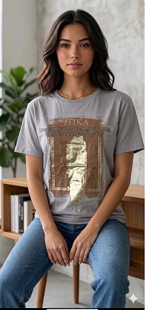 Футболка Levisha 25051 grey - делук