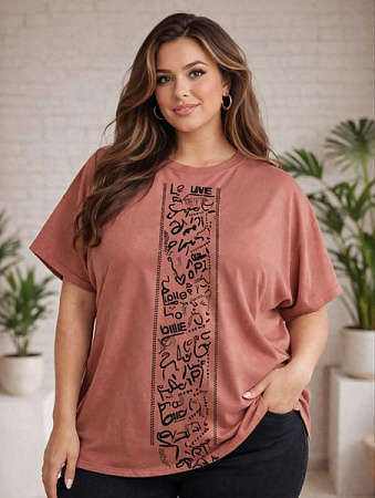 Футболка Arina 135 brown - делук