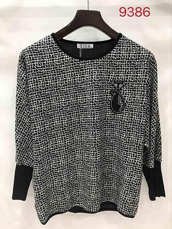 Свитер Lida 9386 black - делук