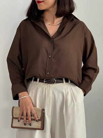 Блузка Femzone 1183 brown - делук