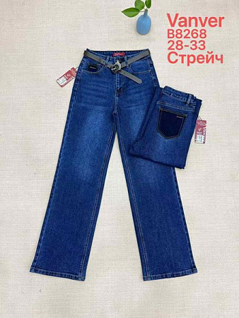 Джинсы Vanver B8268 navy - делук