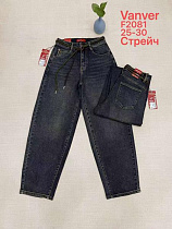 Джинсы Vanver F2081 navy - делук