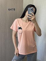 Футболка Fsn 6478 peach - делук