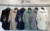 Рубашка Yafeier JF702 black - делук