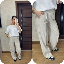 Штаны Спорт Valentina 244 beige - делук