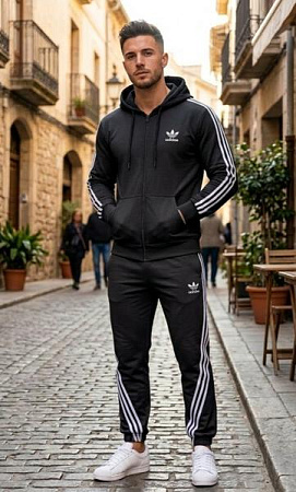 Костюм Спорт Delviago DL1136 black - делук