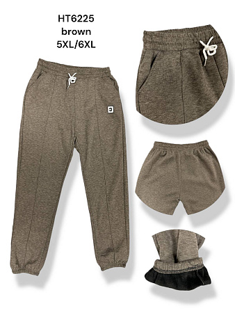 Штаны 6225 brown - делук