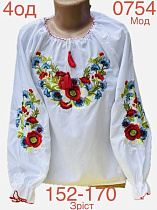 Вышиванка Надийка ND866-0754 white - делук