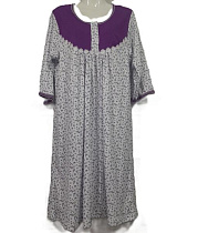 Ночнушка Akvarel A197 l.grey-violet - делук