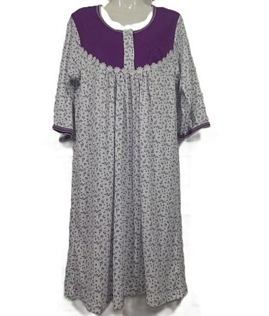 Ночнушка Akvarel A197 l.grey-violet - делук