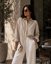 Рубашка New Season R002 beige - делук