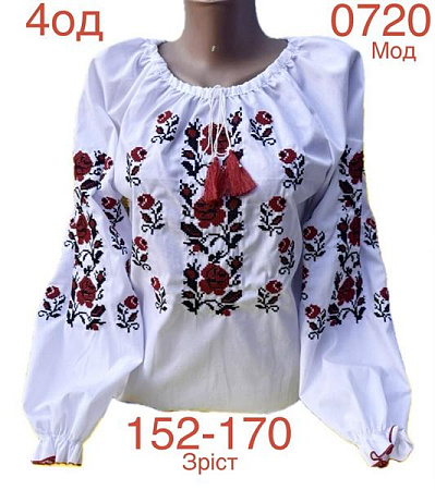 Вышиванка Надийка ND860-0720 white - делук