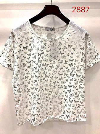 Футболка Lida 2887 white - делук