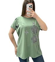Футболка Elena&Vika 25310 green - делук