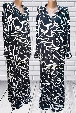 Костюм H&S 259-1 black - делук