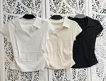 Футболка Lora LR1217 white - делук