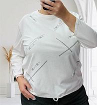 Свитер Elena&Vika 27095 white - делук