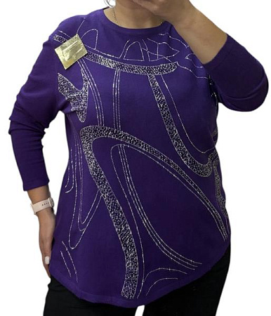 Свитер Elena&Vika 25224 purple - делук
