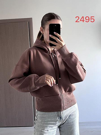 Кофта Спорт Fsn 2495 brown - делук