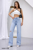 Джинсы Jeans Style 1025-1738 l.blue - делук