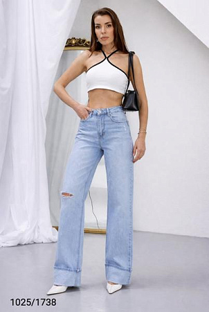 Джинсы Jeans Style 1025-1738 l.blue - делук