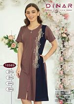 Халат Sss Annet DO-D10569 brown - делук