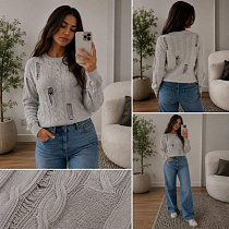 Свитер Arina 123 l.grey - делук