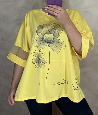 Футболка Levisha 26035 yellow - делук