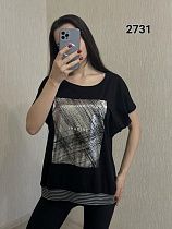 Футболка Fsn 2731 black - делук