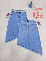 Юбка Vanver F8173 l.blue - делук