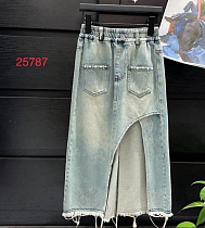 Юбка Delfinka 25787 l.blue - делук