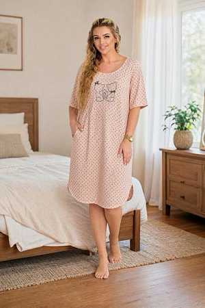 Ночнушка Trikotag T1393 beige - делук