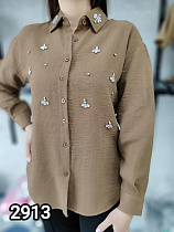 Рубашка Mmc Clothes 2913 brown - делук