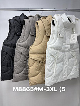 Жилетка Jacket M8865 grey - делук