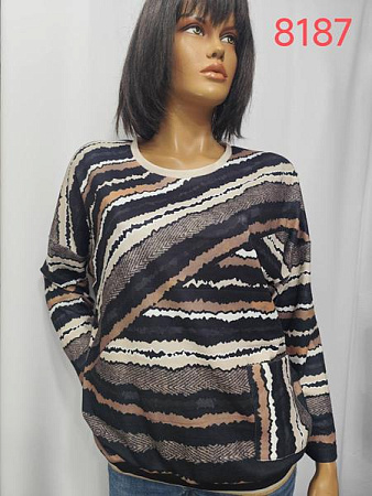 Свитер Lida 8187 brown - делук