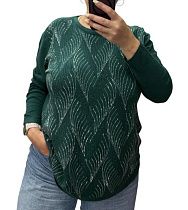 Свитер Elena&Vika 25220 green - делук