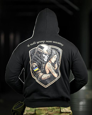 Худи Madoka 1338 black - делук