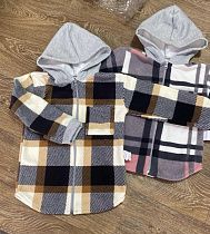Рубашка Boys&Girls BG423 grey-beige - делук