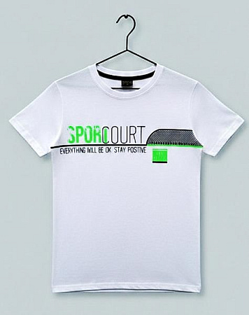 Футболка Dino DN341 white - делук