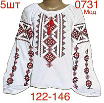 Вышиванка Надийка ND881-0731 white - делук