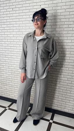 Костюм Valentina 034-1 grey - делук