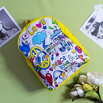 Рюкзак Luna-Bag 8826 yellow-white - делук